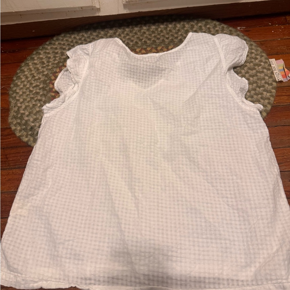 Chic Nation White Ruffle Sleeve Blouse - Picture 3 of 3